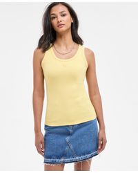 HUGO - Slim-fit Scoop-neck Logo Tank Top - Lyst
