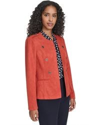 Tommy Hilfiger - Scuba Suede Long Sleeve Jacket - Lyst