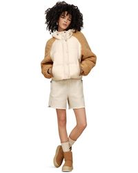 UGG - Mykah Braid Trim Raglan Sleeve Puffer Jacket - Lyst