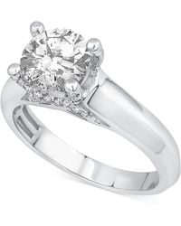 Macy's - Diamond Solitaire Engagement Ring (1-5/8 Ct. T.w. - Lyst