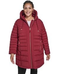 Tommy Hilfiger - Plus Size Hooded Packable Puffer Coat - Lyst