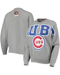 Mitchell & Ness - Chicago Cubs Cooperstown Collection Logo Lightweight Pullover Sweatshirt - Lyst