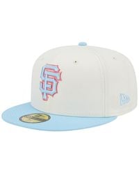 KTZ - White And Light Blue San Francisco Giants Spring Color Two-tone 59fifty Fitted Hat - Lyst