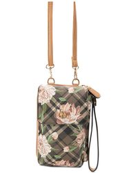 Giani Bernini Holiday Plaid Floral Tech Wallet On A String, Created For Macy's - Multicolor