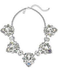 INC International Concepts - Tone Crystal Bib Necklace - Lyst