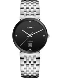 Rado - Swiss Florence Classic Diamond Accent Stainless Steel Bracelet Watch 38mm - Lyst