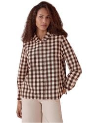 Celtic & Co. - Gingham Button Through Shirt - Lyst