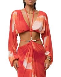 JLUXLABEL - Selene Draped Top - Lyst