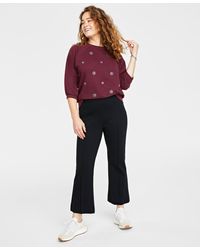 On 34th - Ponte Kick-flare Ankle Pants - Lyst