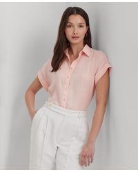 Lauren by Ralph Lauren - Lauren Broono Linen Shirt - Lyst