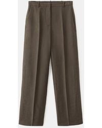 Mango - Mid-rise Lyocell Pants - Lyst