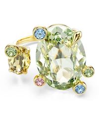Swarovski - Gema Gold-tone Plated Open Ring - Lyst