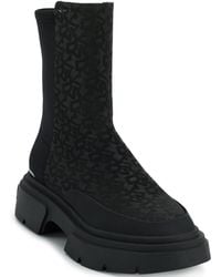 DKNY - Fleming Block Heel Winter Booties - Lyst