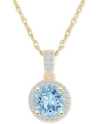 Macy's - Lab-created Aquamarine (1-2/5 Ct. T.w. - Lyst