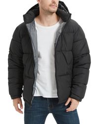 Hawke & Co. - Quilted Zip Front Hooded Puffer Jacket - Lyst