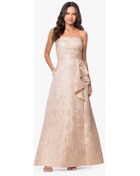 Xscape - Petite Sleeveless Strapless Gown - Lyst