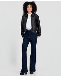 Michael Kors - Michael Leather Zip-up Bomber Jacket - Lyst