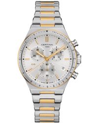 Certina - Swiss Chronograph Ds-7 Two-tone Stainless Steel Bracelet Watch 41mm - Lyst