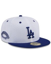 KTZ - White Los Angeles Dodgers Throwback Mesh 59fifty Fitted Hat - Lyst