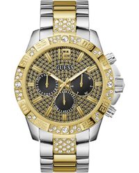 Guess - Multi-function Two-tone Stainless-steel Watch 48mm - Lyst