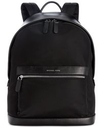 Michael Kors Black Camouflage Nylon and Leather Kent Backpack