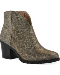 White Mountain - Tattles Western Block Heel Bootie - Lyst