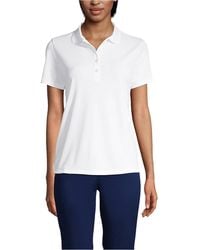 Lands' End - Short Sleeve Solid Active Polo - Lyst
