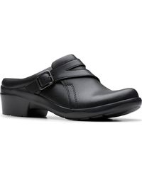 Clarks - Angie Braley Round Toe Mules - Lyst