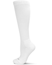 Memoi - Classic Athletic Cushion Sole Knee High Cotton Blend 15-20mmhg Graduated Compression Socks - Lyst