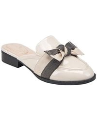 Bandolino - Leilani Bow Slip-on Tailored Mule Loafers - Lyst