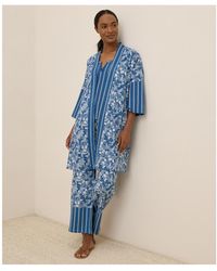 Pact - Organic Cotton Staycation Short Robe - Lyst