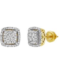 LuvMyJewelry - Ballroom Bliss 14k Gold 0.49 Cttw Certified Natural Diamond Stud Earring - Lyst