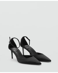 Mango - Ankle Straps Satin Court Shoes - Lyst