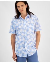 Club Room - Palm Breeze Regular-fit Stretch Printed Button-down Poplin Shirt - Lyst