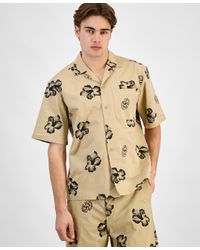 BOSS - Hugo By Elligino Relaxed-fit Stretch Floral Button-down Camp Shirt - Lyst