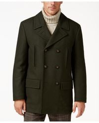 Michael Kors - Classic Fit Double-breasted Wool Blend Peacoats - Lyst