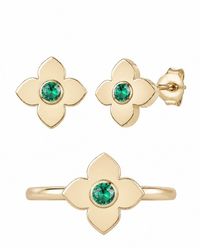 Macy's - Lab Grown Ruby Ring And Stud Earring (1/5 Ct. T.w. - Lyst