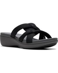 Clarks - Cloudsteppers Breeze Rae Cam Slip-on Flat Sandals - Lyst