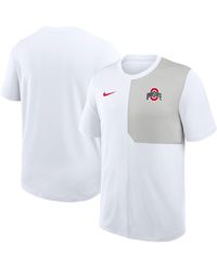 Nike - Ohio State Buckeyes 2025 Sideline Uv Performance Coach T-shirt - Lyst