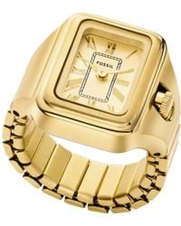 Fossil - Raquel Two-hand Stainless Steel Ring Watch 14mm - Lyst
