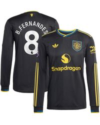 adidas - Bruno Fernandes Manchester United 2025/26 Third Authentic Long Sleeve Player Jersey - Lyst