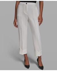 KARL LAGERFELD - Mid-rise Ankle Length Pants - Lyst