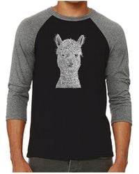 LA Pop Art - Alpaca Raglan Word Art T-shirt - Lyst