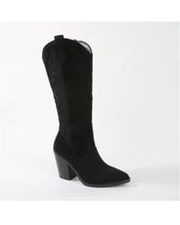 BERNESS - Arizona Faux Suede Western Boot - Lyst