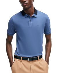 BOSS - Boss By Color-blocked Collar Slim-fit Polo Shirt - Lyst