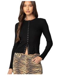 Edikted - Gladys Button Up Top - Lyst