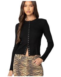 Edikted - Gladys Button Up Top - Lyst