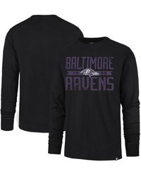'47 - Distressed Baltimore Ravens Brand Wide Out Franklin Long Sleeve T-shirt - Lyst