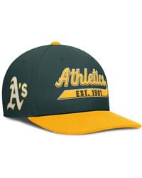 Nike - Green/gold Athletics Pro Performance Snapback Hat - Lyst