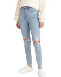 Levi's 721 Sculpt Hypersoft High Rise Skinny Jeans in Blue | Lyst